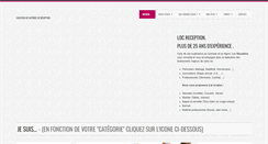 Desktop Screenshot of locreception.com